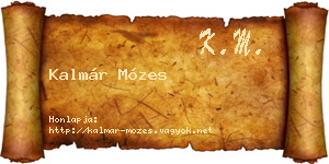 Kalmár Mózes névjegykártya